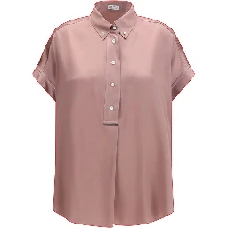 Multicolor Silk Shortsleeve Shirt