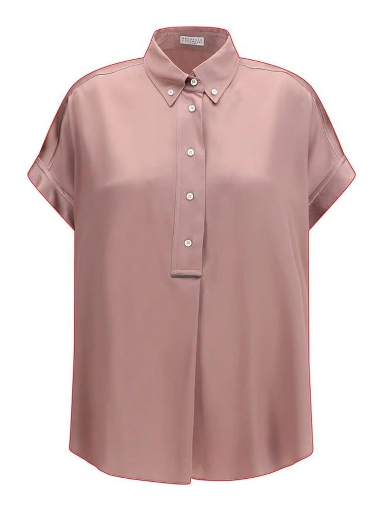 Multicolor Silk Shortsleeve Shirt