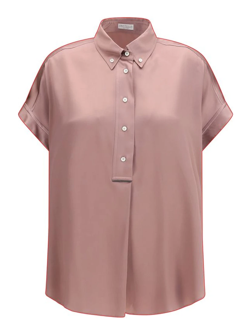 Multicolor Silk Shortsleeve Shirt