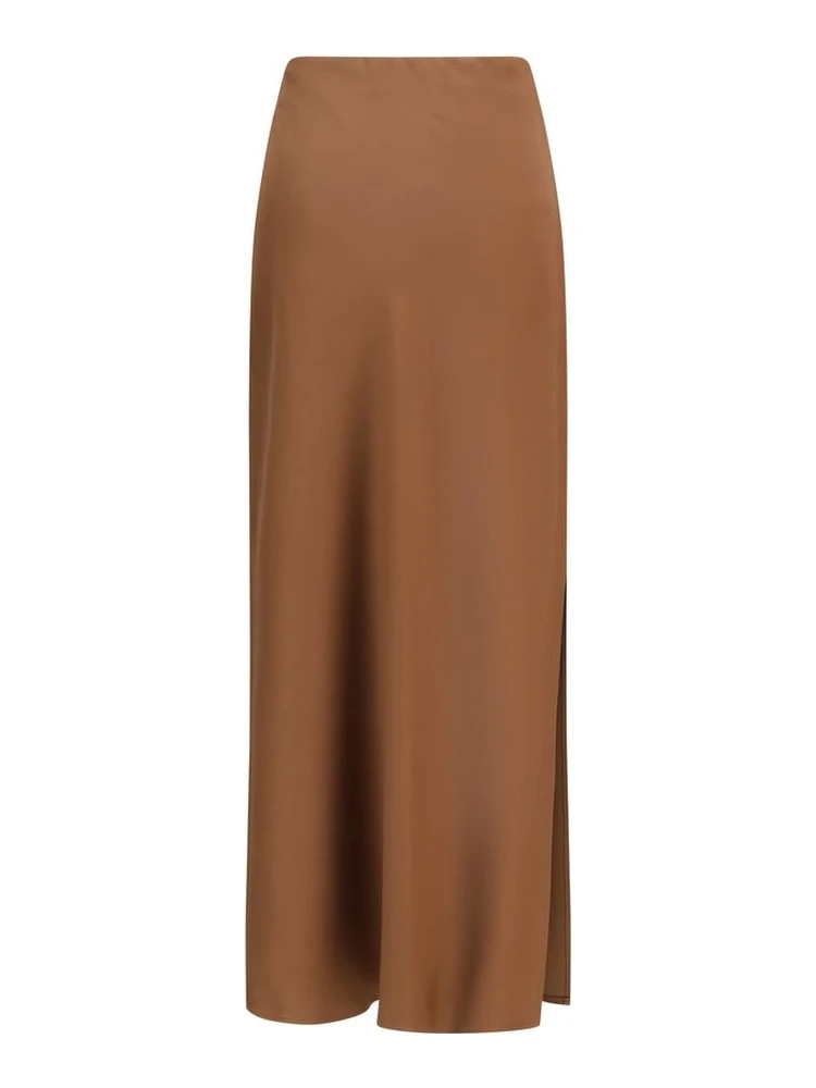 Brown Acetate Midi Skirt alternative