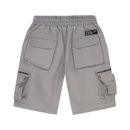 Gray Cotton Bermuda Shorts