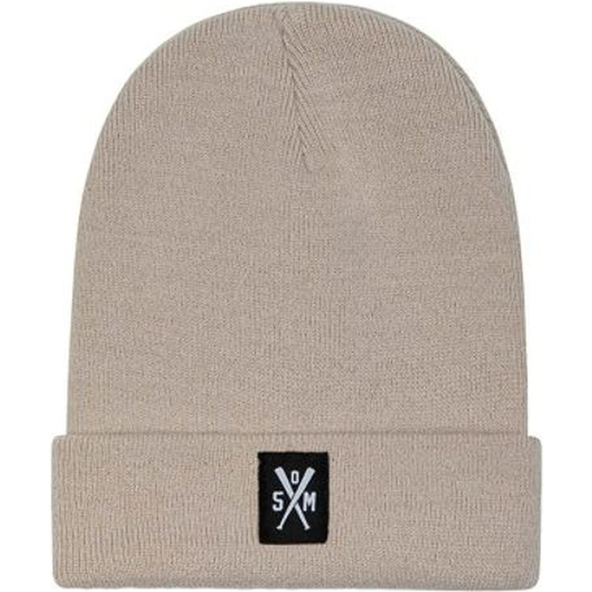 Beige Polyacrylic Beanie