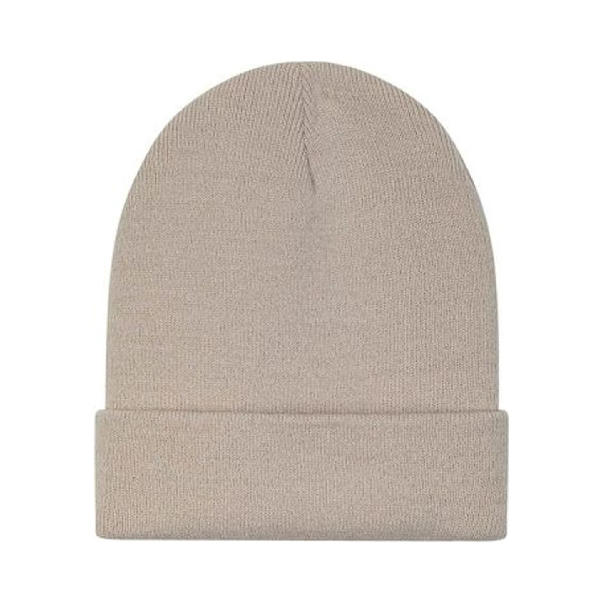 Beige Polyacrylic Beanie