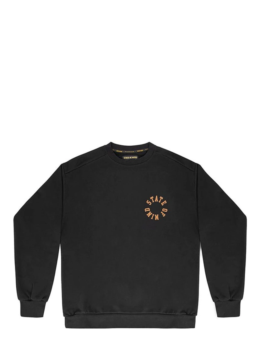 Black Cotton Sweatshirt