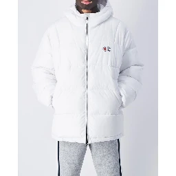 White Polyester Jackets And Coat