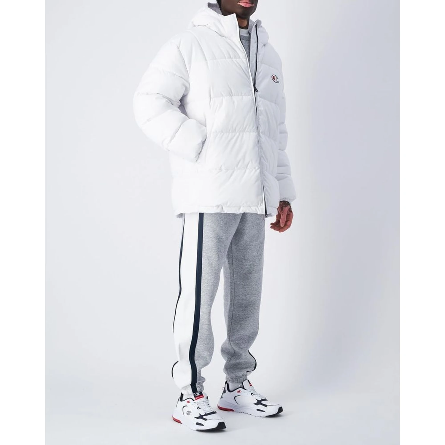 White Polyester Jackets And Coat