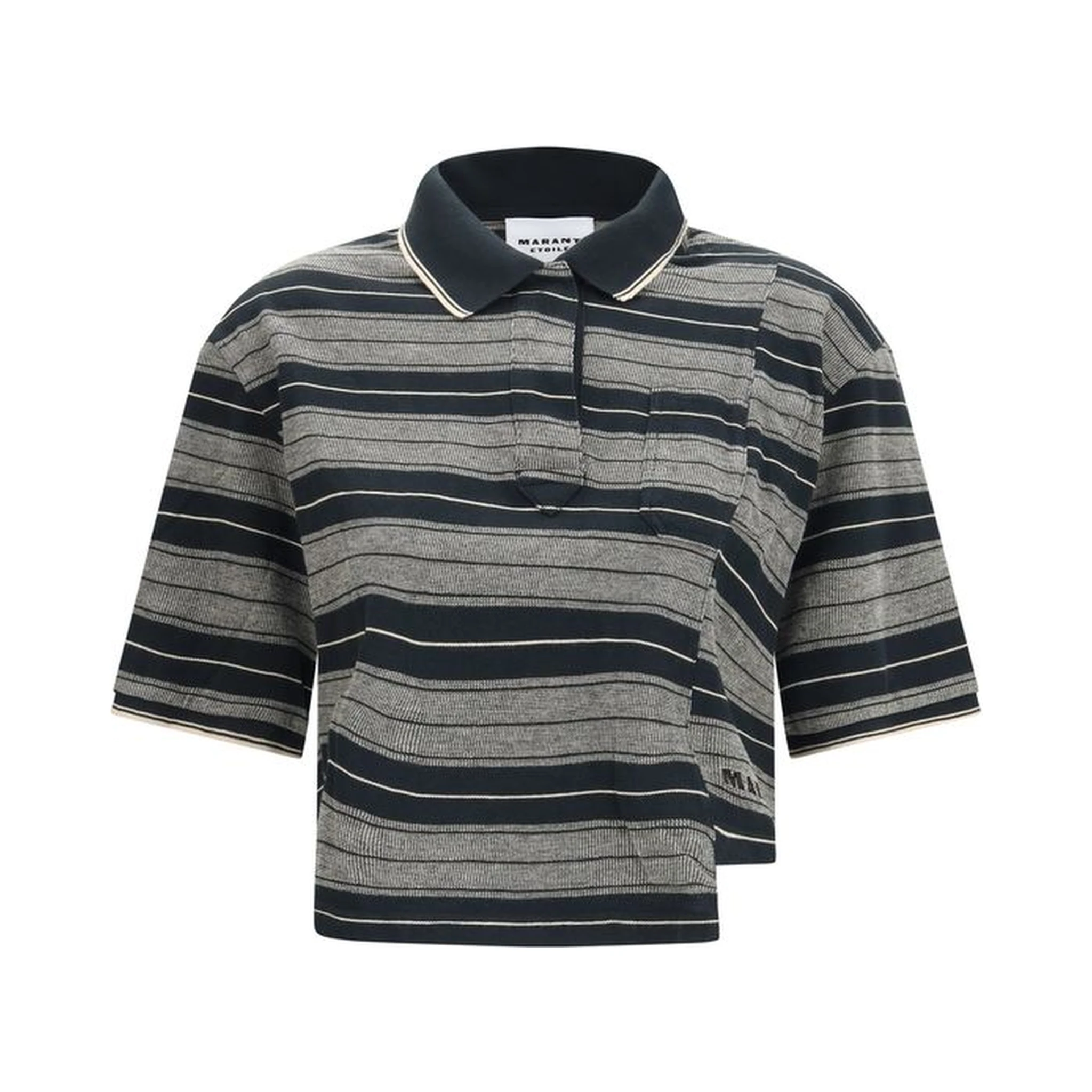 Black Cotton Polo Shirt