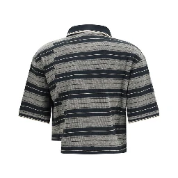 Black Cotton Polo Shirt