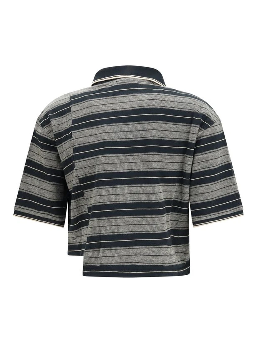 Black Cotton Polo Shirt