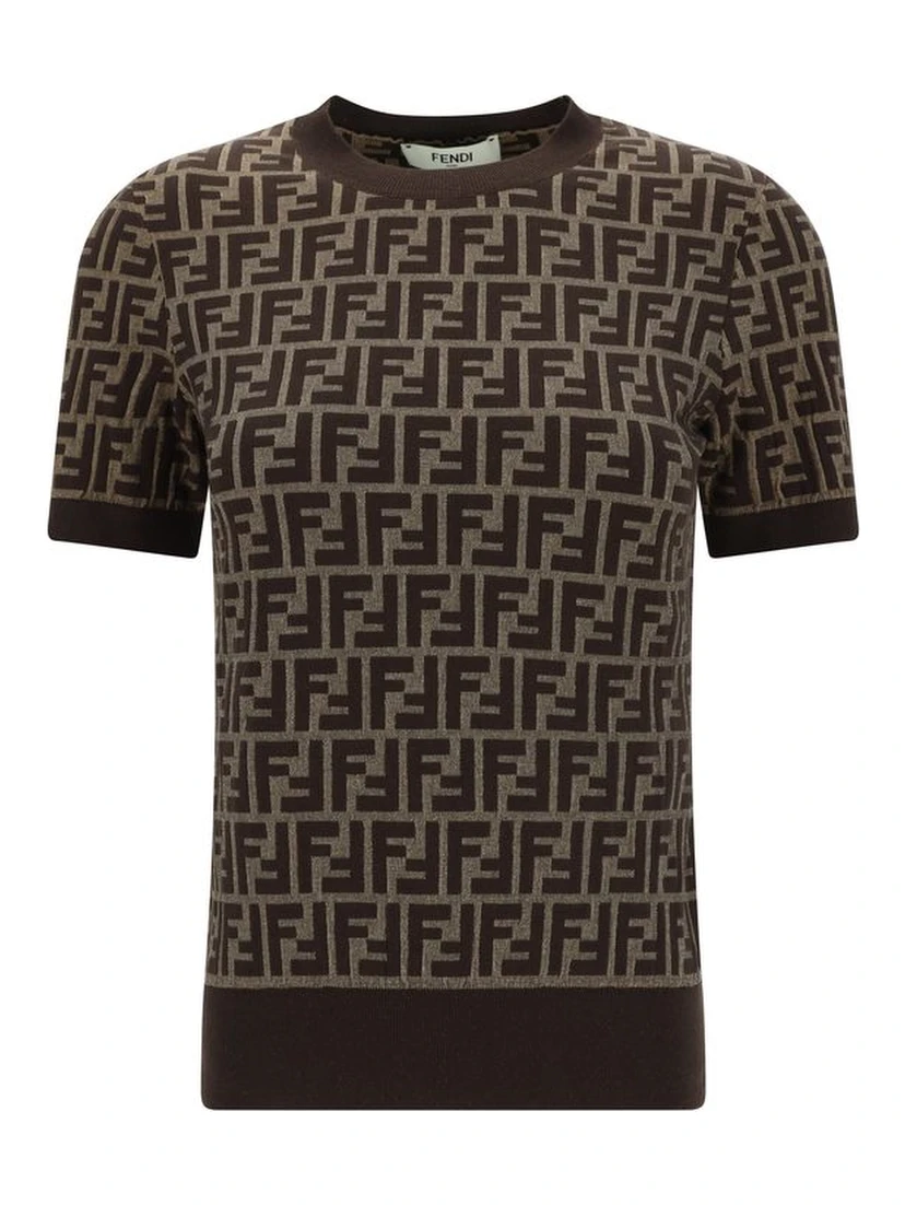Brown Cotton T-Shirt