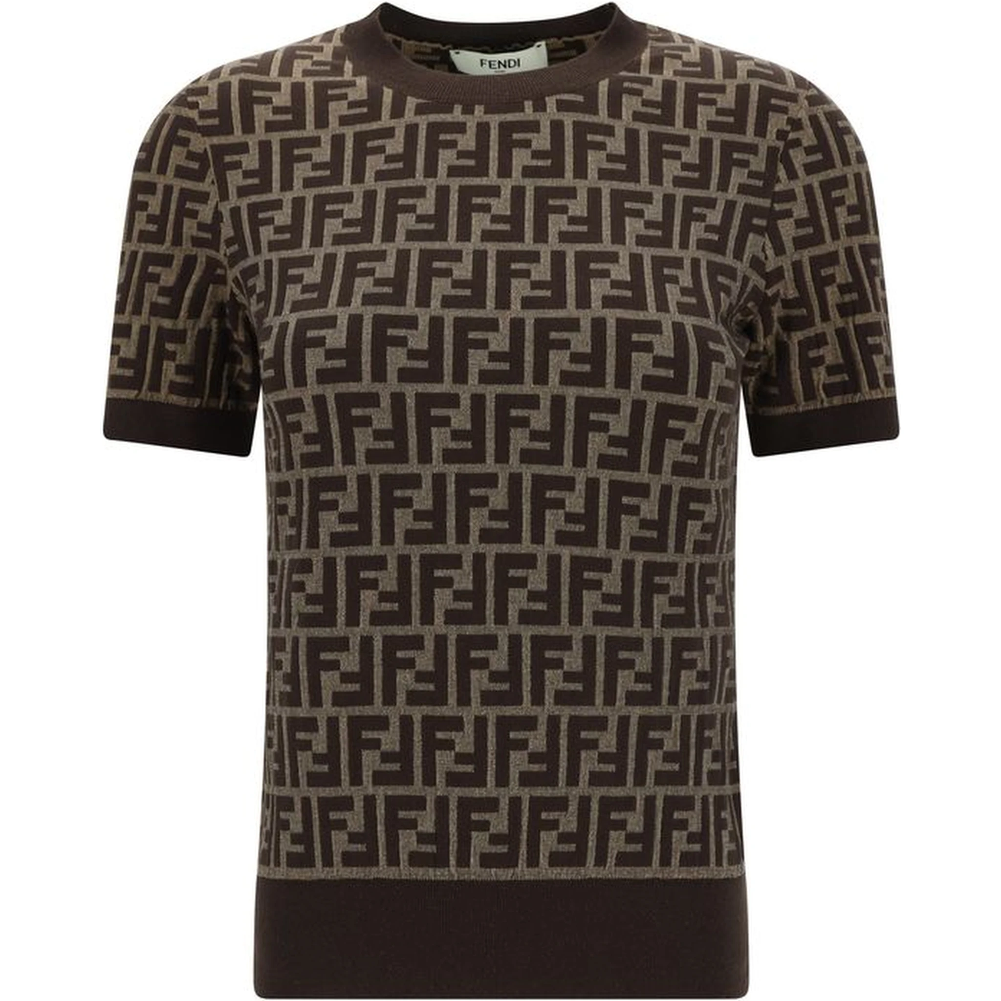 Brown Cotton T-Shirt