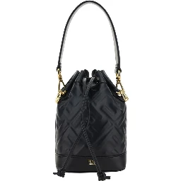 Black Polyamide Backet Bag