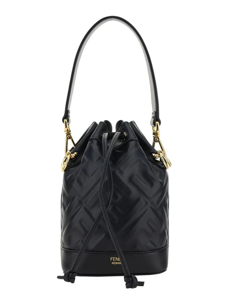 Black Polyamide Backet Bag