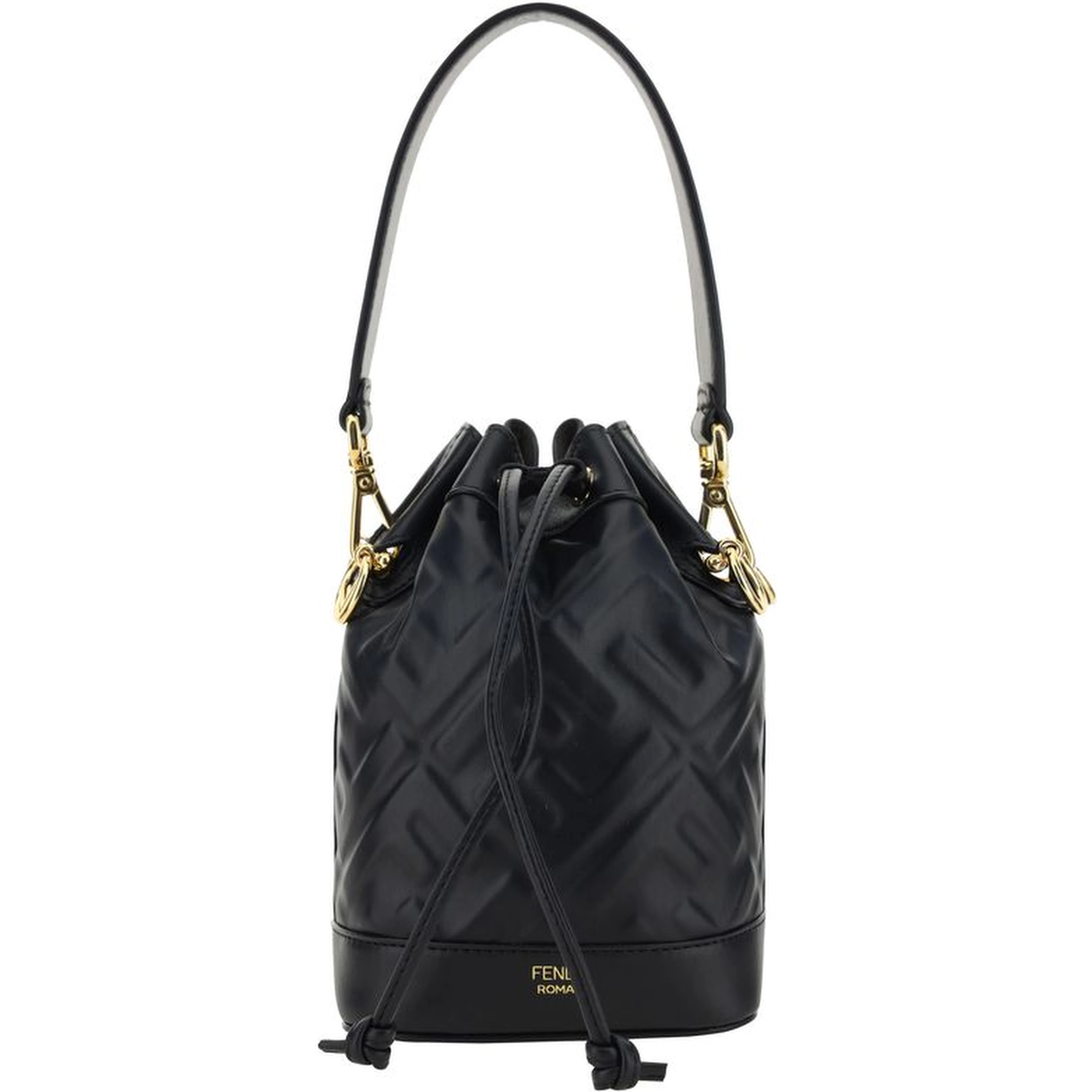 Black Polyamide Backet Bag