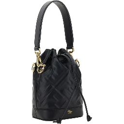 Black Polyamide Backet Bag