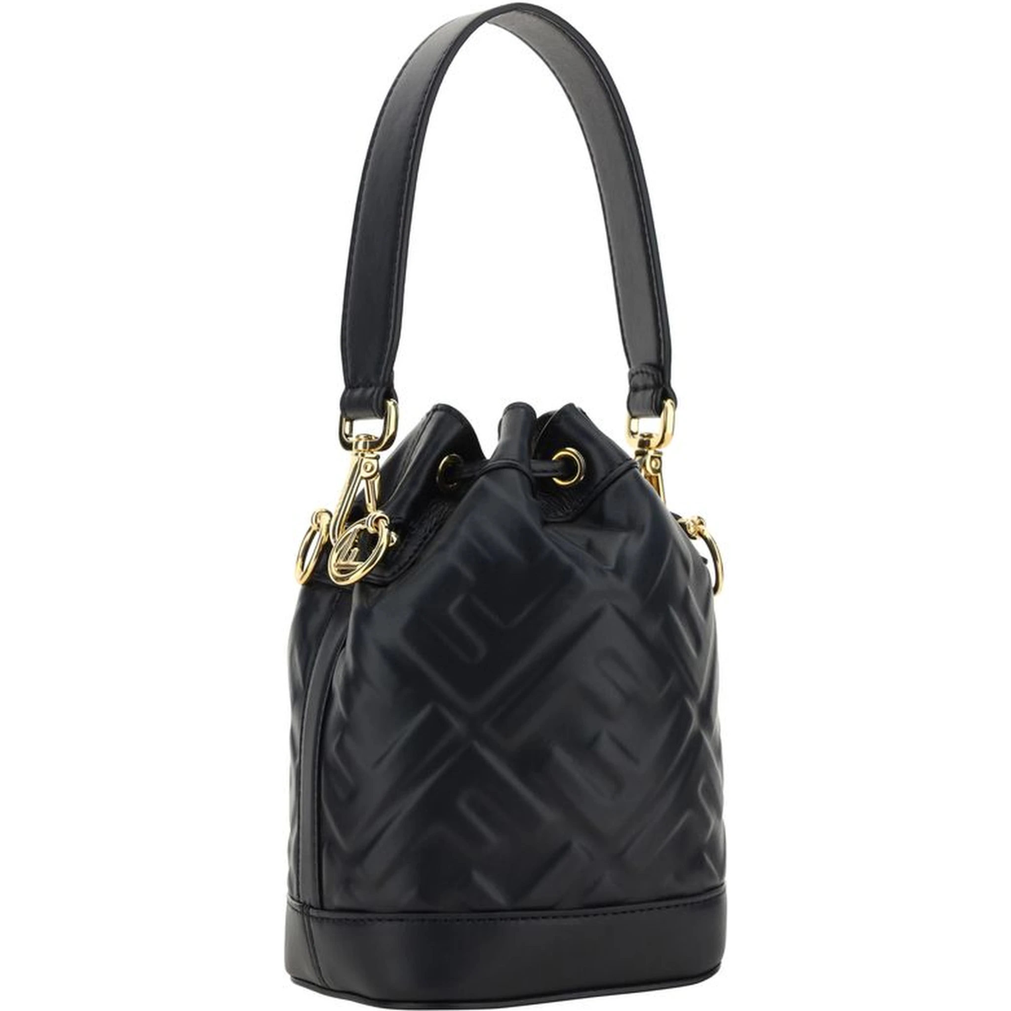 Black Polyamide Backet Bag