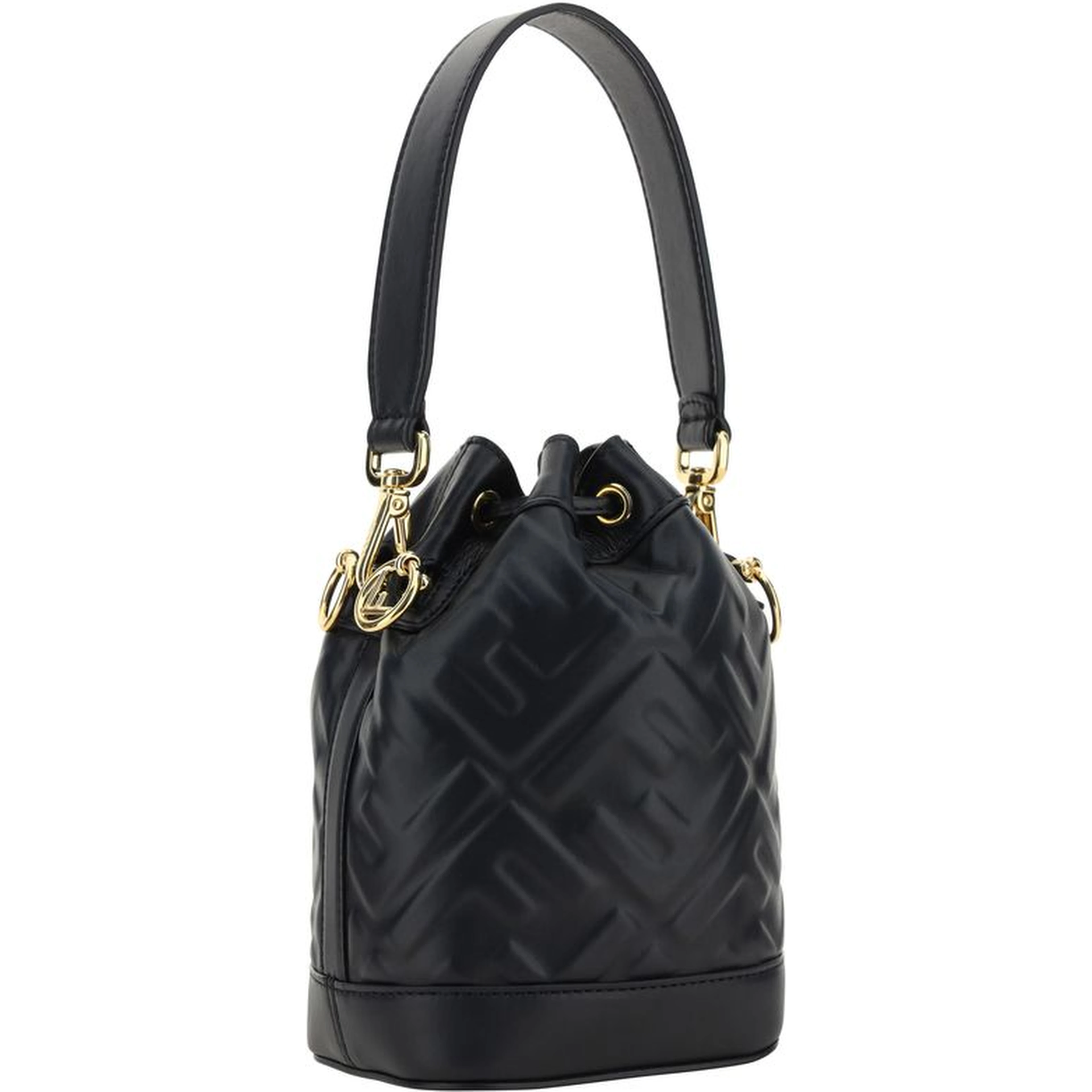 Black Polyamide Backet Bag
