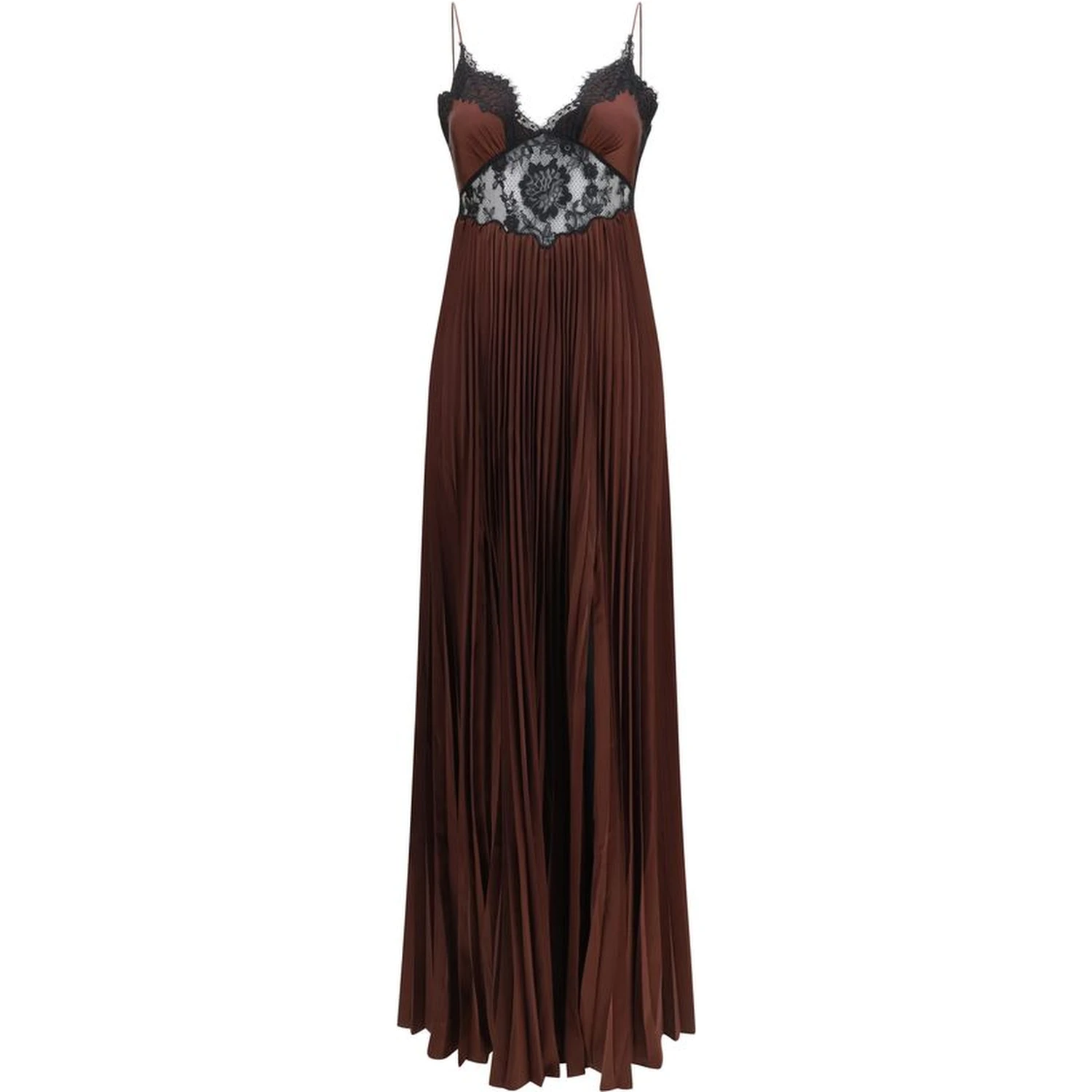 Brown Polyester Casual Dress