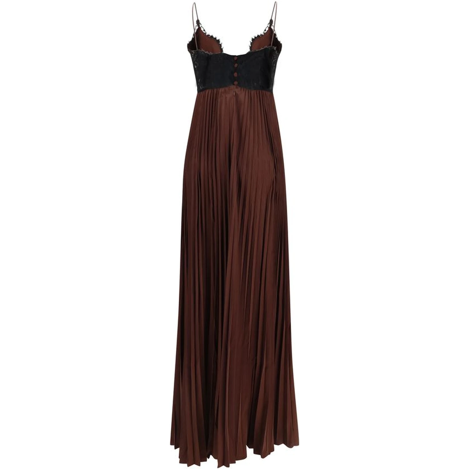 Brown Polyester Casual Dress