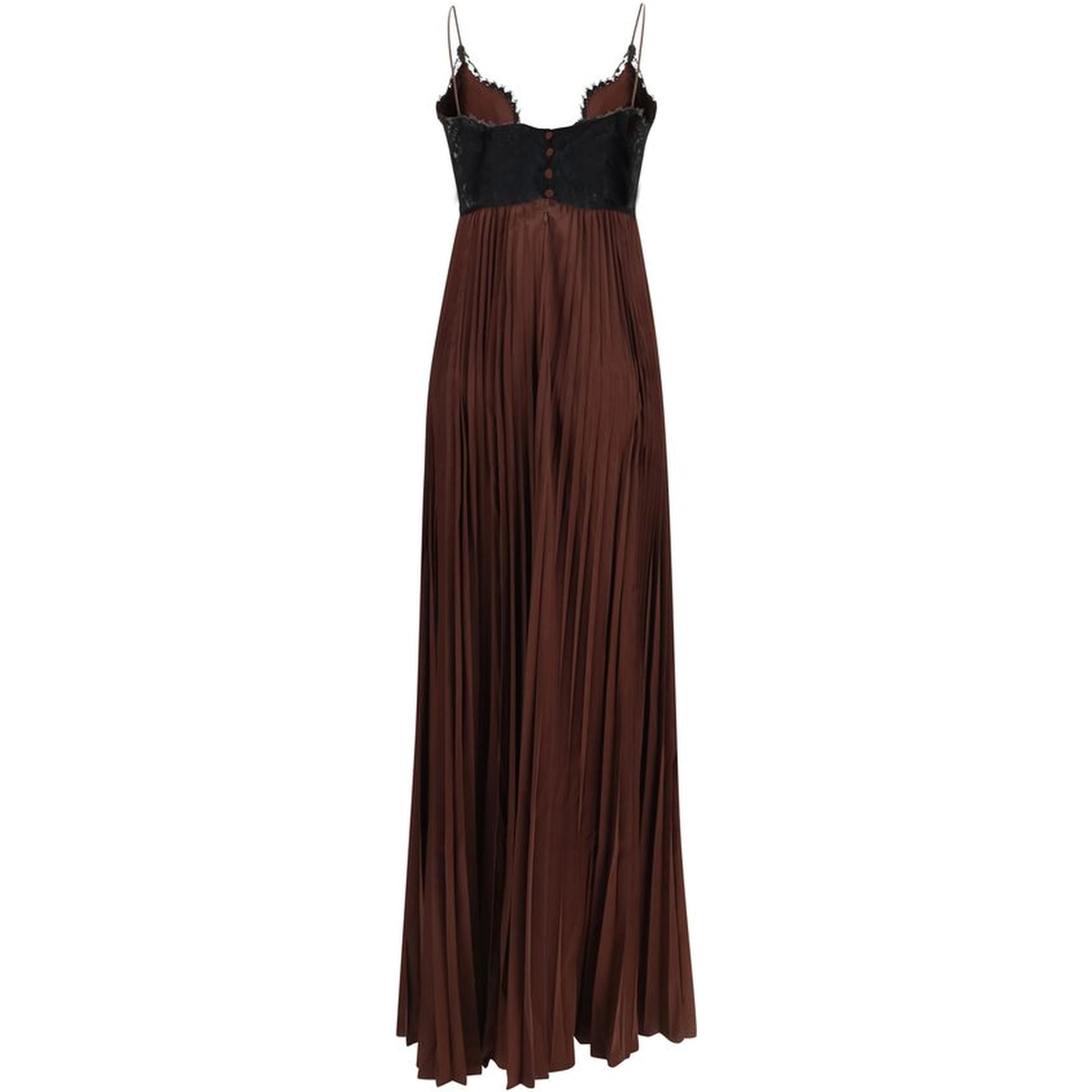 Brown Polyester Casual Dress