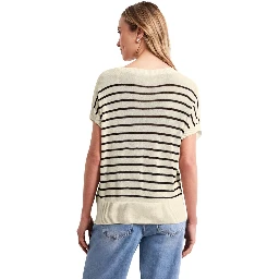 Beige Viscose Sleeveles Sweater