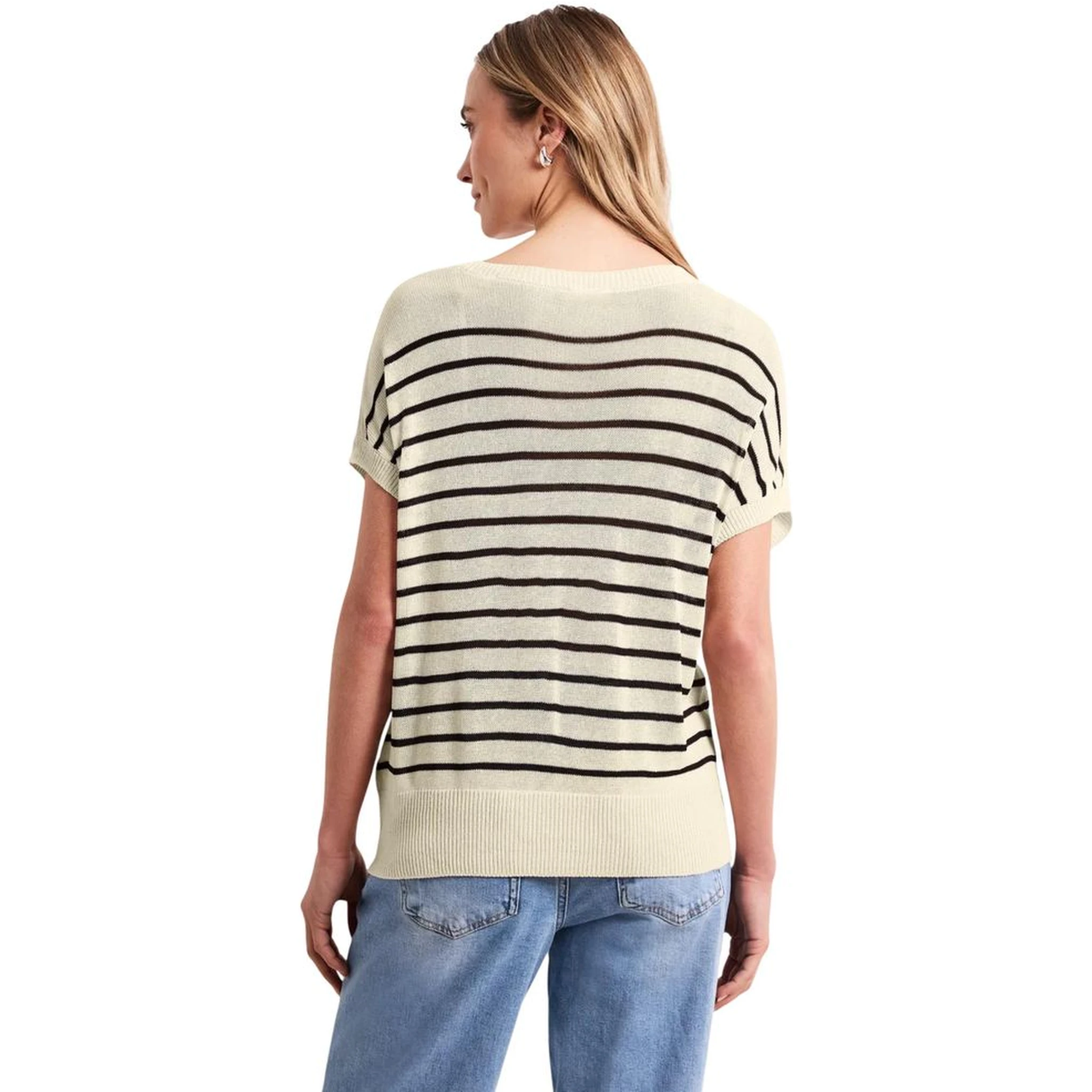 Beige Viscose Sleeveles Sweater
