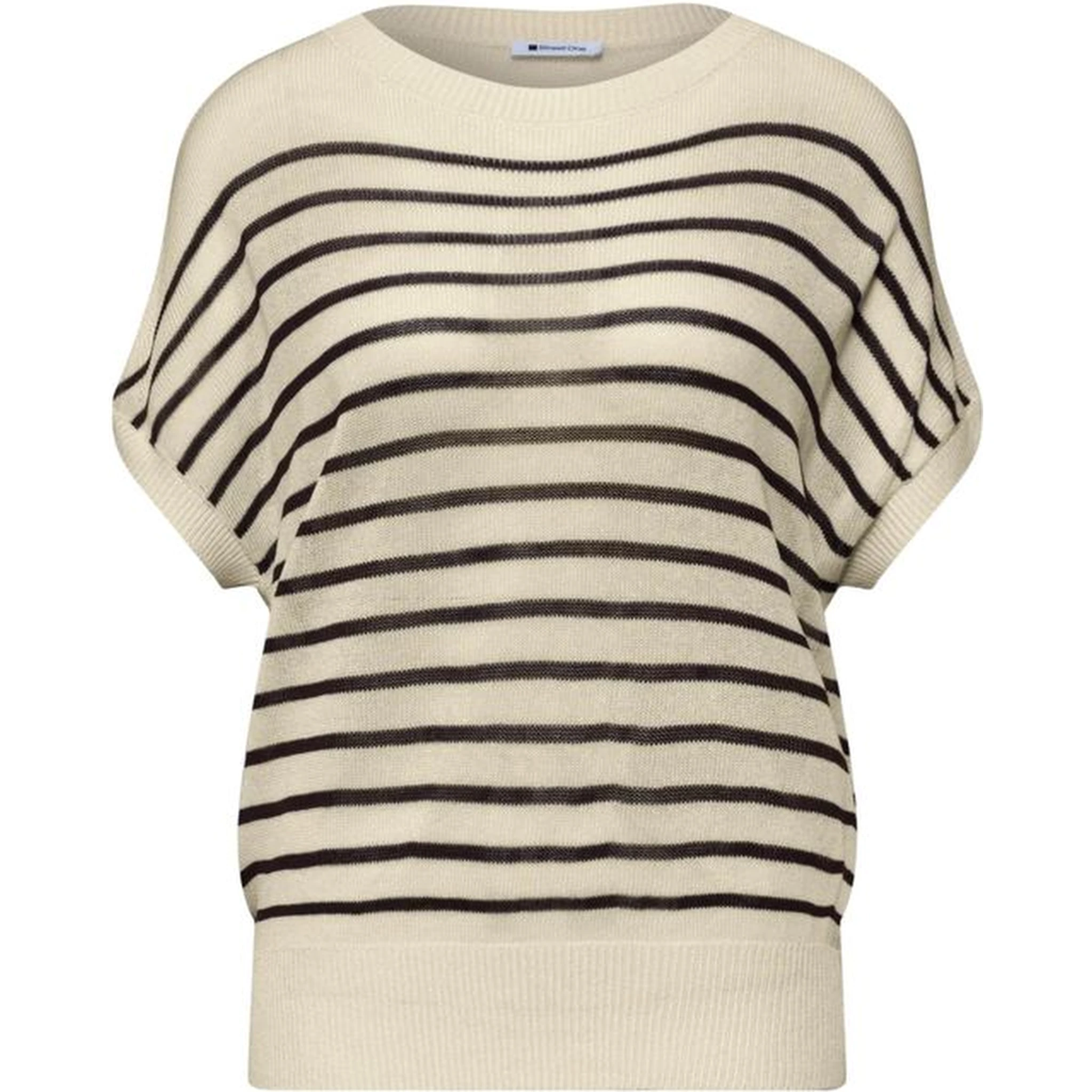 Beige Viscose Sleeveles Sweater