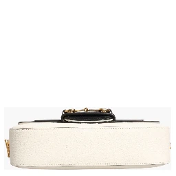 Gucci x Adidas Horsebit 1955  White Black Calfskin Leather Shoulder Bag