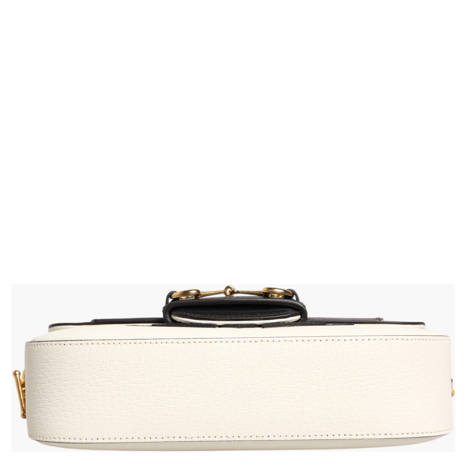 Gucci x Adidas Horsebit 1955  White Black Calfskin Leather Shoulder Bag