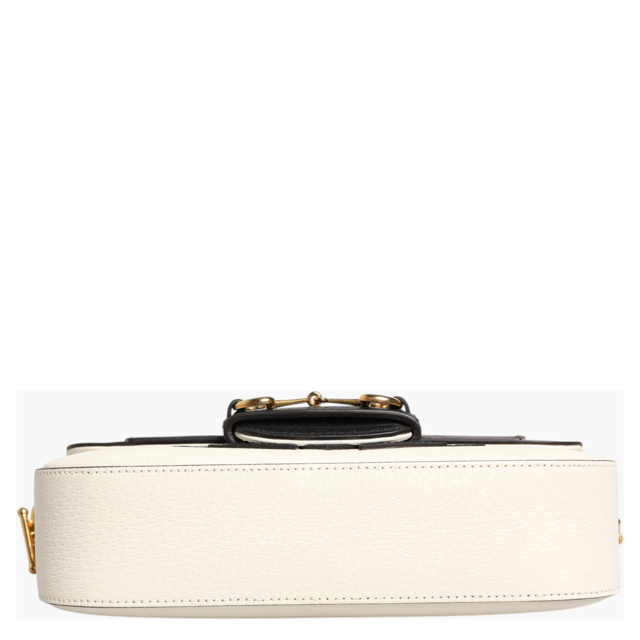 Gucci x Adidas Horsebit 1955  White Black Calfskin Leather Shoulder Bag