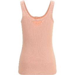 Multicolor Cotton Sleeveles T-Shirt