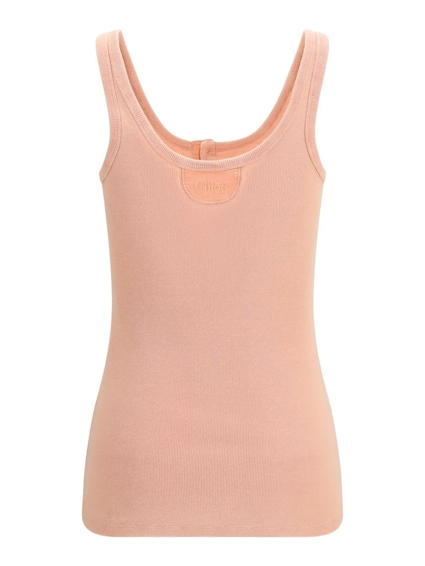 Multicolor Cotton Sleeveles T-Shirt