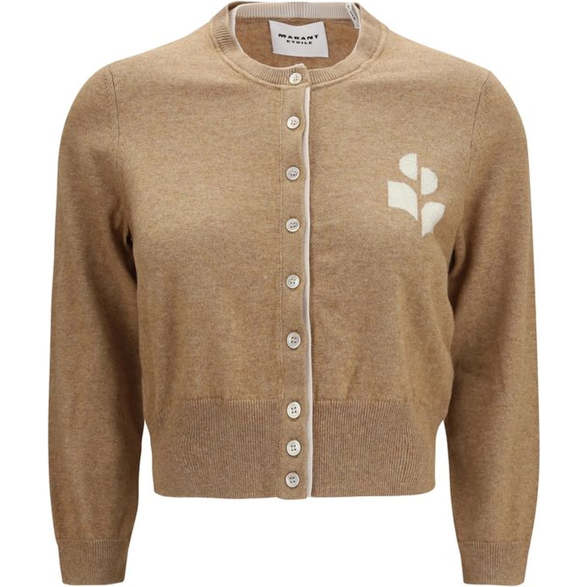 Beige Cotton Cardigan