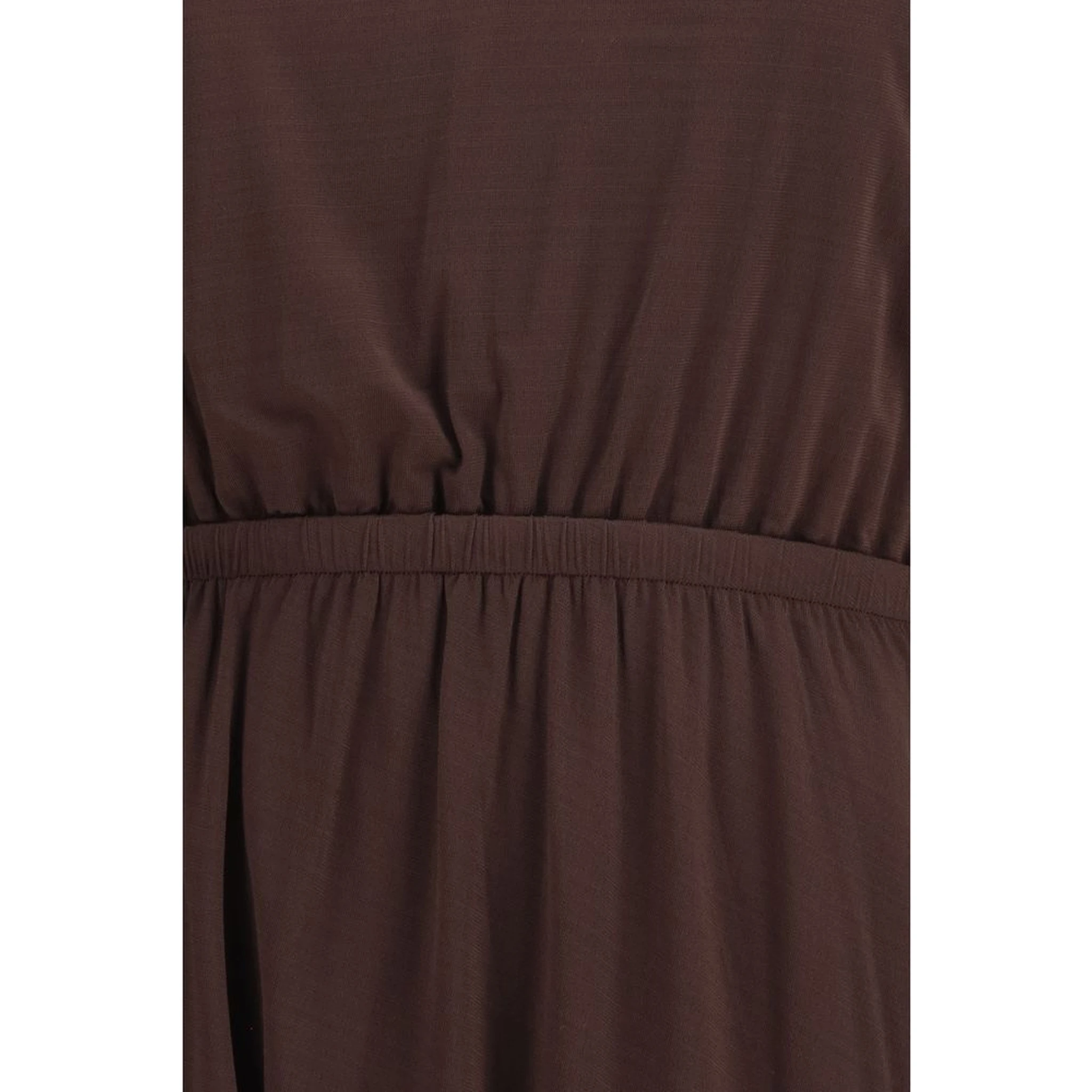 Brown Viscose Casual Dress