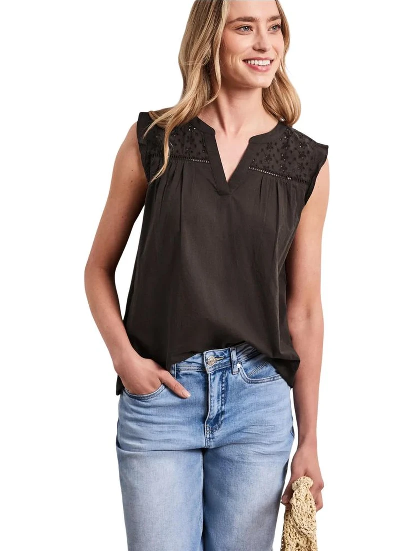 Brown Cotton Blouse