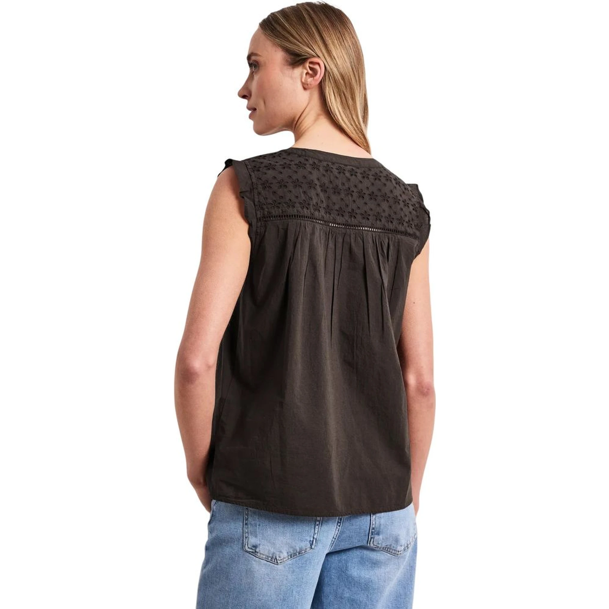 Brown Cotton Blouse
