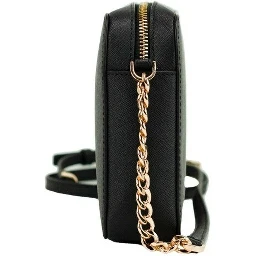Michael Kors Women'S Top Zip Closure Saffiano Leather Crossbody Bag, Black