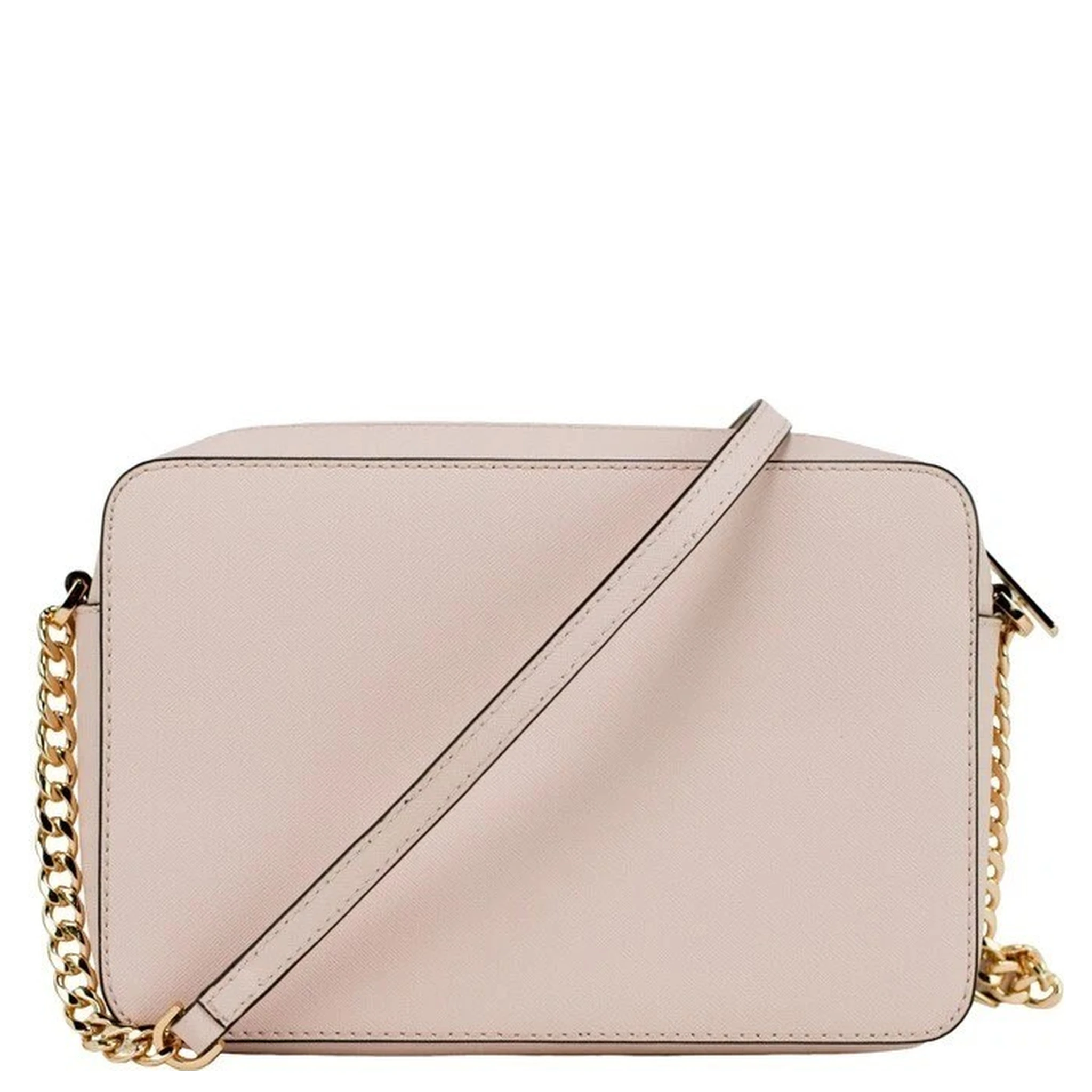 Michael Kors Adult Saffiano Leather East West Crossbody Handbag With 2 Slit Pockets, Blush