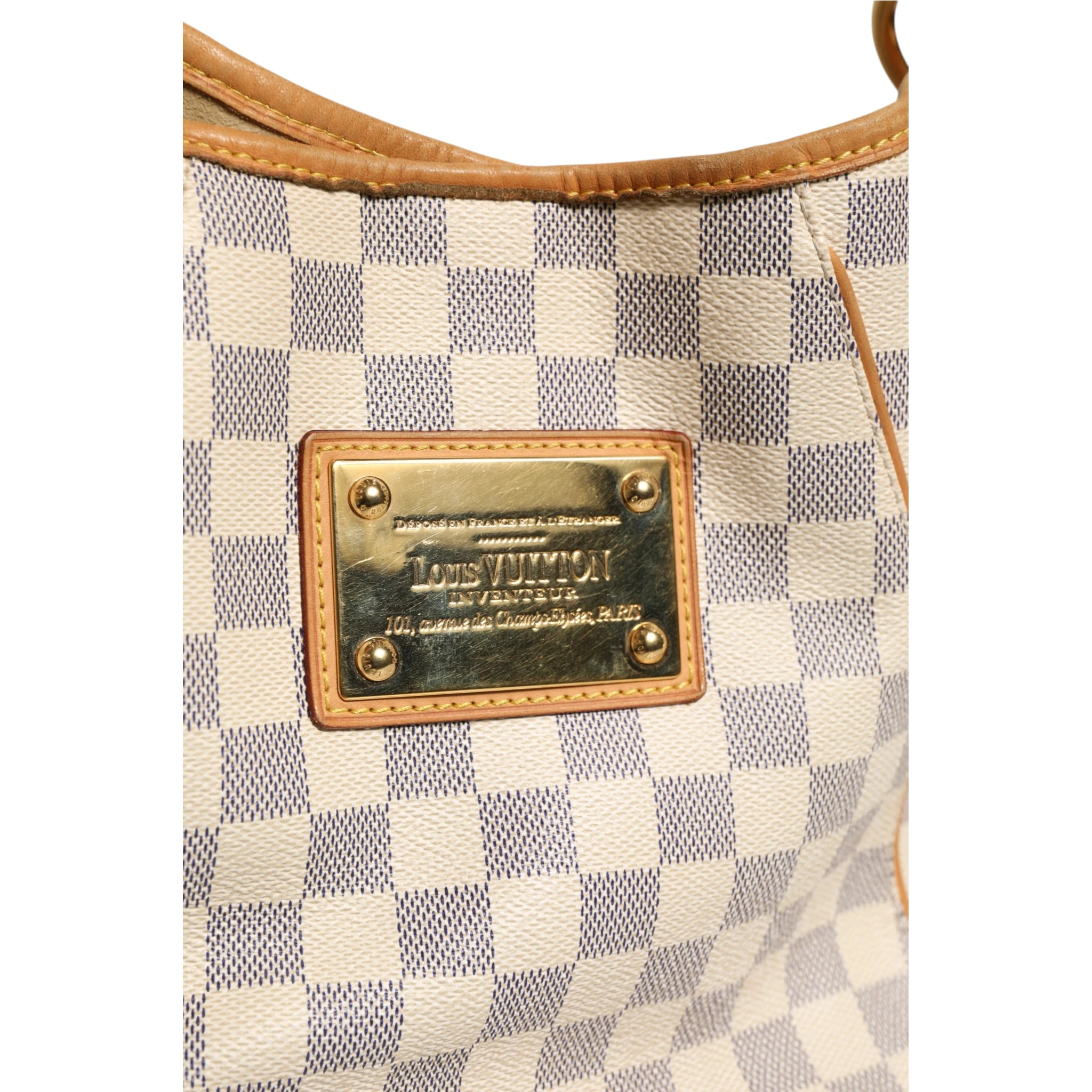 Damier Azur Canvas Galliera PM Shoulder Bag
