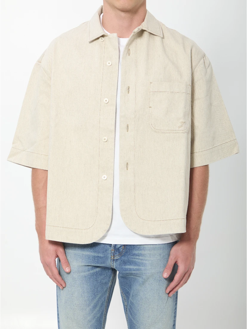 Boxy denim shirt