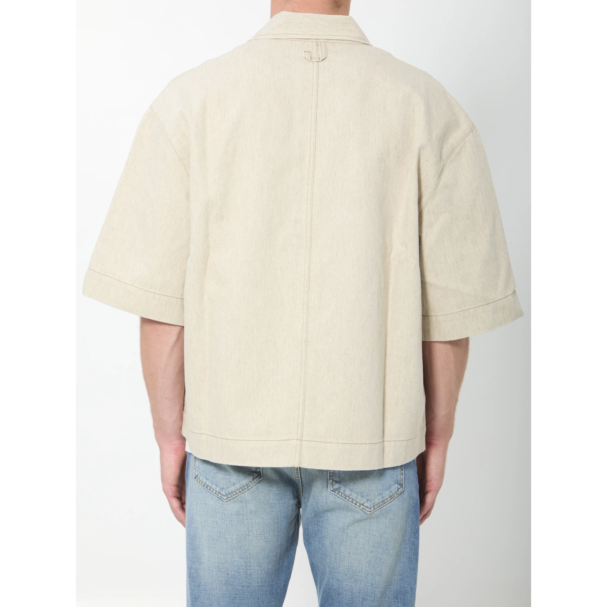 Boxy denim shirt