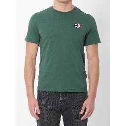 Cotton T-shirt with tricolor logo