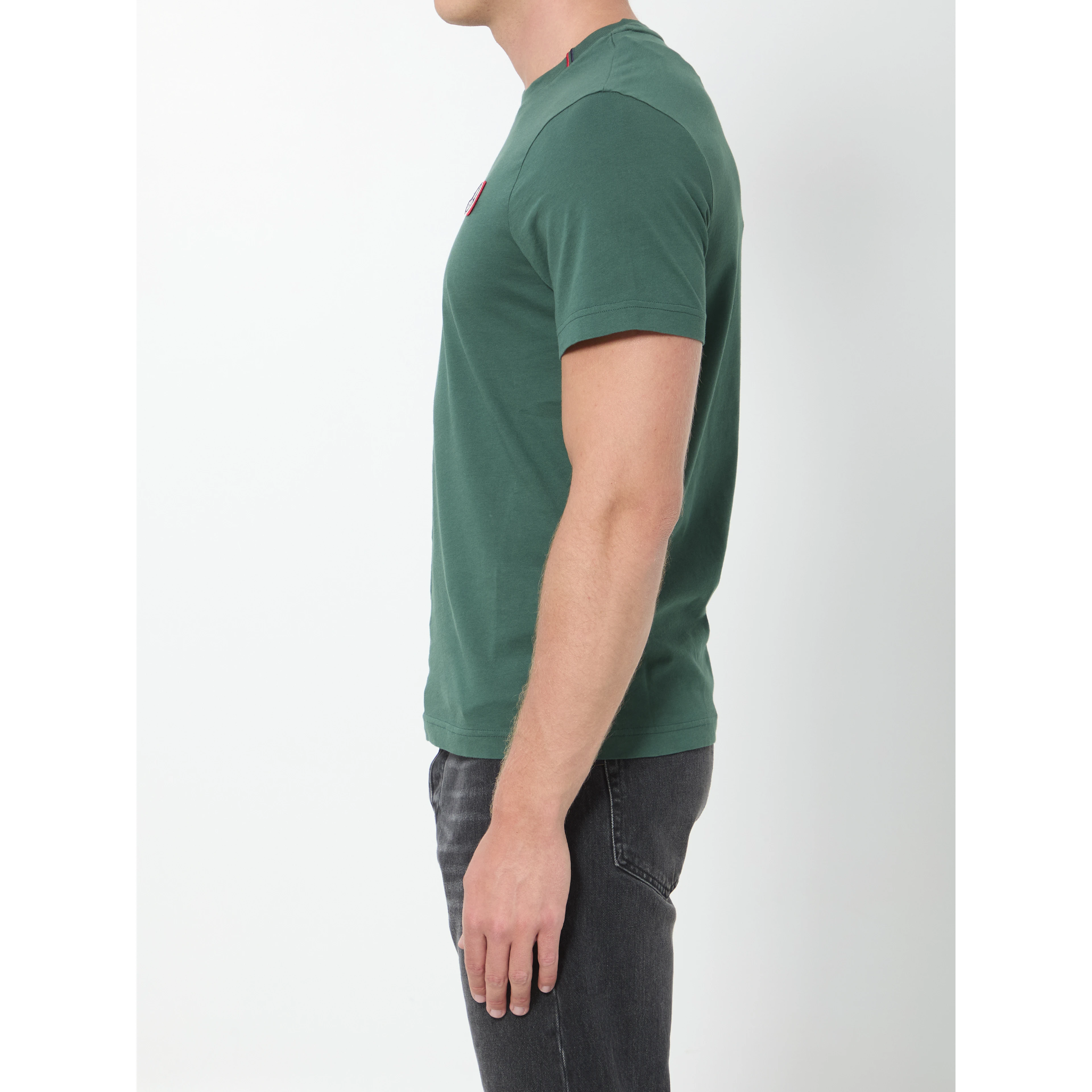 Cotton T-shirt with tricolor logo