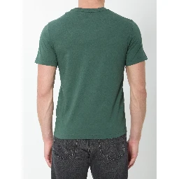Cotton T-shirt with tricolor logo