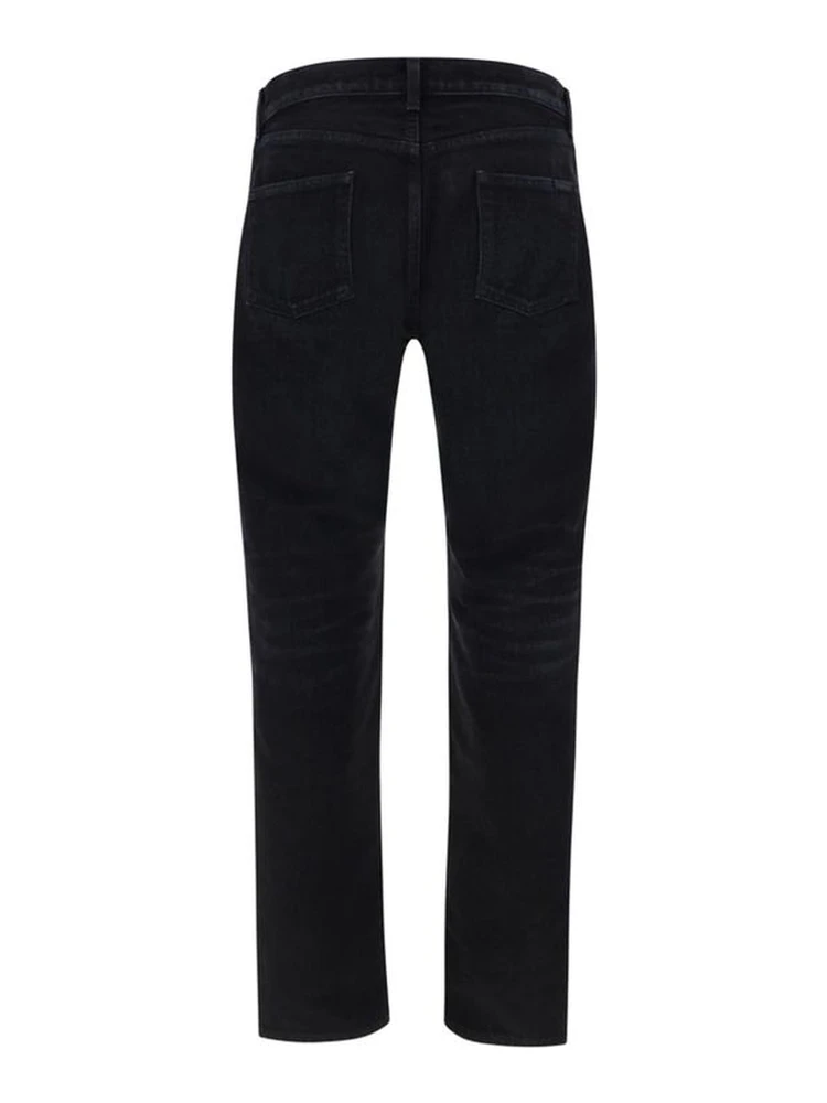 Black Cotton Straight-Leg Jeans alternative