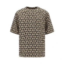Brown Silk T-Shirt