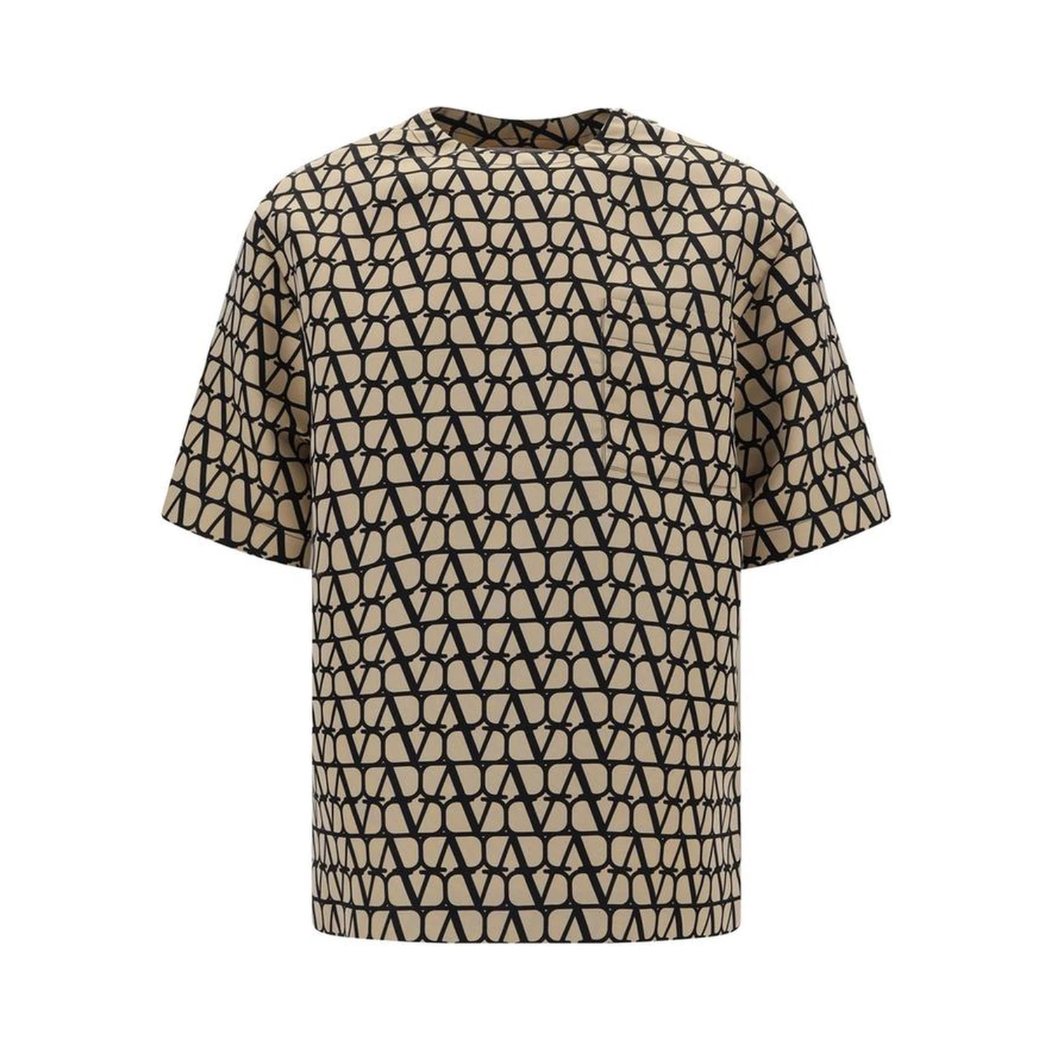 Brown Silk T-Shirt
