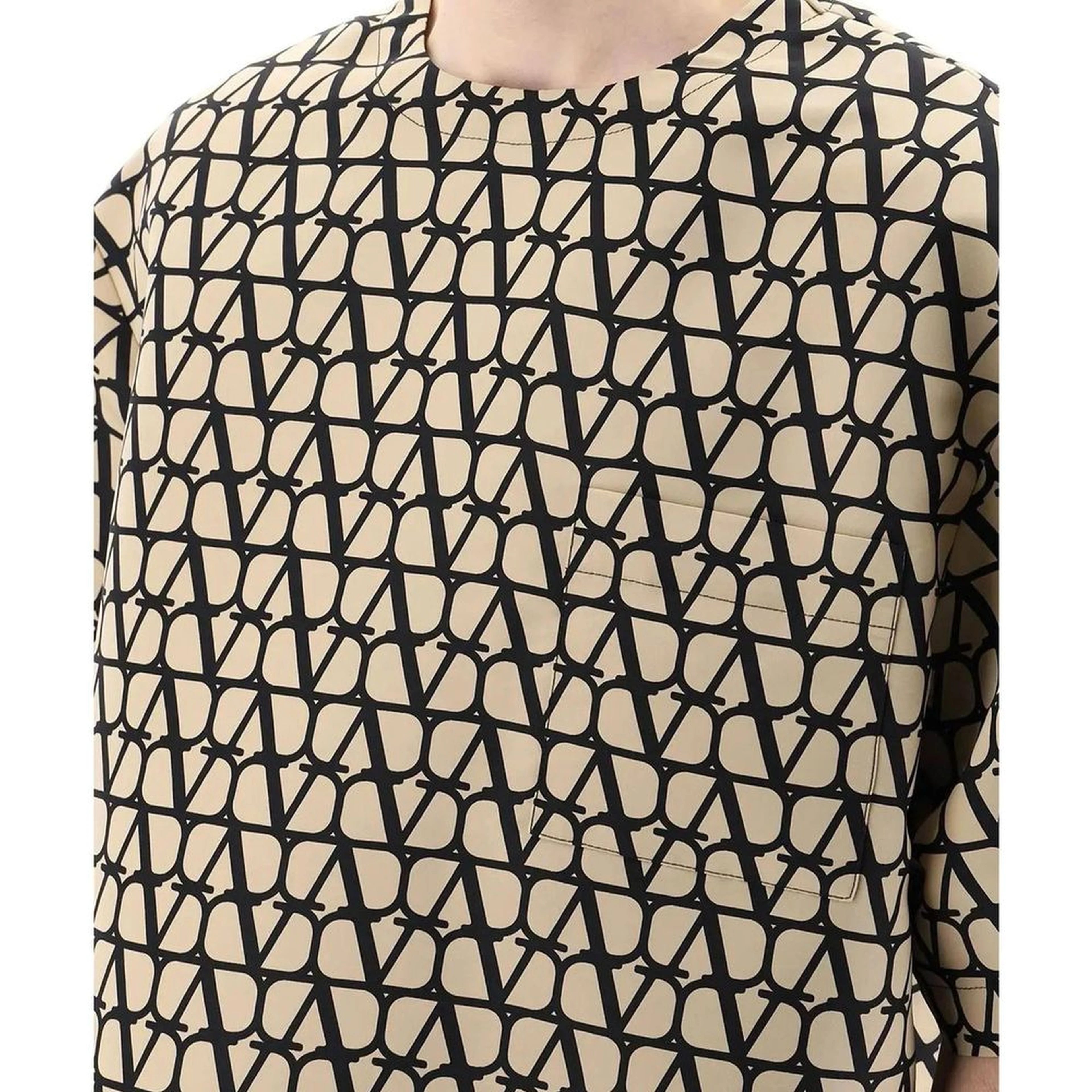 Brown Silk T-Shirt
