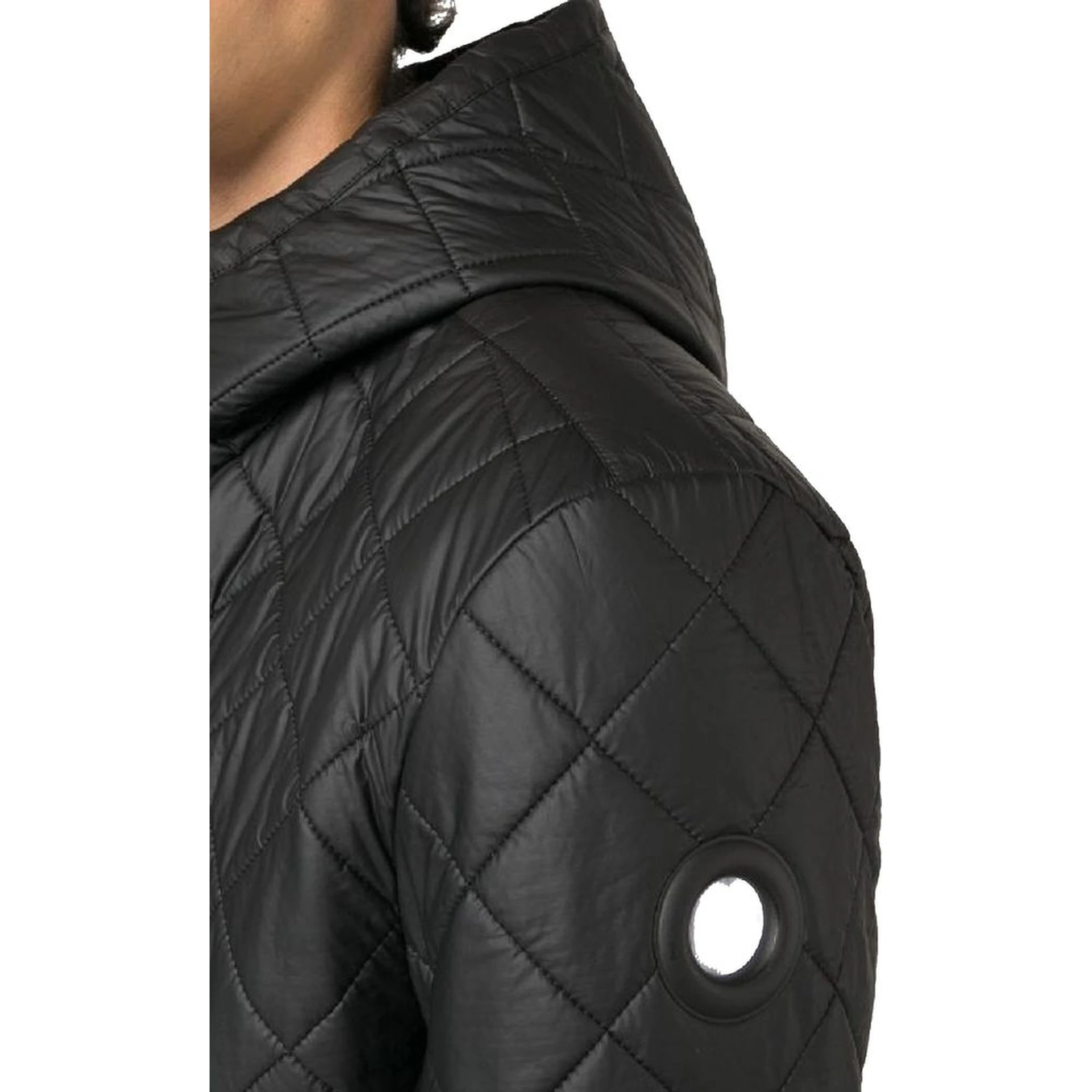 جاكيت خارجي من البوليستر الأسود