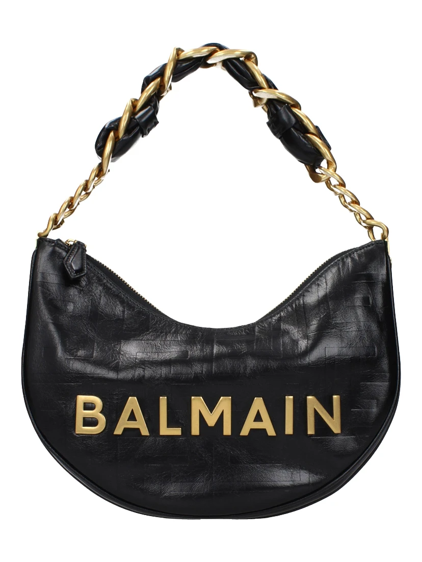 Black Leather Shoulder Bag